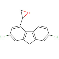 5-Oxiranyl-2,7-dichlorofluorene (CAS: 53221-14-0) - Chemical Structure and Molecular Formula 
