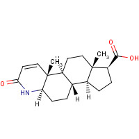 3-Oxo-4-aza-5a-androst-1-ene-17b-carboxylic Acid (CAS: 104239-97-6) - Chemical Structure and Molecular Formula 