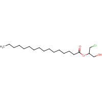 rac 2-Palmitoyl-3-chloropropanediol (CAS: 20618-92-2) - Chemical Structure and Molecular Formula 
