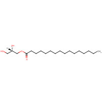 1-Palmitoyl-sn-glycerol (CAS: 32899-41-5) - Chemical Structure and Molecular Formula 