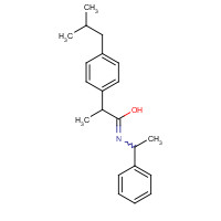 N-(1-Phenylethyl) Ibuprofen Amide (CAS: 105959-56-6) - Chemical Structure and Molecular Formula 