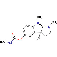 Physostigmine (CAS: 57-47-6) - Chemical Structure and Molecular Formula 