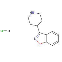 3-(4-Piperidinyl)-1,2-benzisoxazole Hydrochloride chemical structure 3-(4-Piperidinyl)-1,2-benzisoxazole Hydrochloride (CAS: 84163-22-4) - Chemical Structure and Molecular Formula