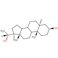 Pregnanetriol (CAS: 1098-45-9) - Chemical Structure and Molecular Formula 
