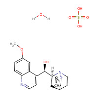 Quinine Sulfate Dihydrate (CAS: 6119-70-6) - Chemical Structure and Molecular Formula 