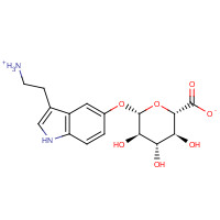 Serotonin b-D-Glucuronide (CAS: 18186-43-1) - Chemical Structure and Molecular Formula 