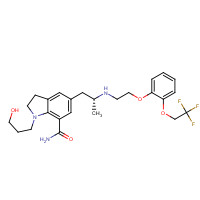 Silodosin (CAS: 160970-54-7) - Chemical Structure and Molecular Formula 