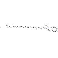 Stearalkonium Chloride (CAS: 122-19-0) - Chemical Structure and Molecular Formula 