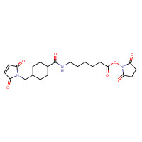 N-Succinimidyl 6-[[4-(Maleimidomethyl)cyclohexyl]carboxamido] Caproate (CAS: 125559-00-4) - Chemical Structure and Molecular Formula 