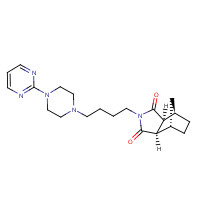 Tandospirone (CAS: 87760-53-0) - Chemical Structure and Molecular Formula 