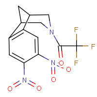 2,3,4,5-Tetrahydro-7,8-dinitro-3-(trifluoroacetyl)-1,5-methano-1H-3-benzazepine (CAS: 230615-59-5) - Chemical Structure and Molecular Formula 