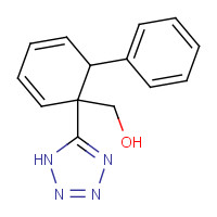 2'-[(1H-Tetrazol-5-yl)biphenyl-4-yl]methanol (CAS: 160514-13-6) - Chemical Structure and Molecular Formula 
