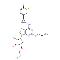 Ticagrelor (CAS: 274693-27-5) - Chemical Structure and Molecular Formula 