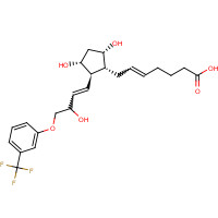 Travoprost Acid (CAS: 54276-17-4) - Chemical Structure and Molecular Formula 