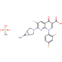 Trovafloxacin Mesylate (CAS: 147059-75-4) - Chemical Structure and Molecular Formula 