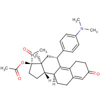 Ulipristal Acetate (CAS: 126784-99-4) - Chemical Structure and Molecular Formula 