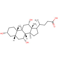 Ursocholic Acid (CAS: 2955-27-3) - Chemical Structure and Molecular Formula 