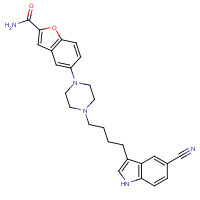 Vilazodone (CAS: 163521-12-8) - Chemical Structure and Molecular Formula 
