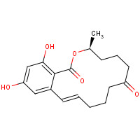 Zearalenone (CAS: 17924-92-4) - Chemical Structure and Molecular Formula 