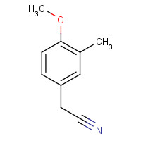 4-Methoxy-3-methylphenylacetonitrile (CAS: 75391-57-0) - Chemical Structure and Molecular Formula 