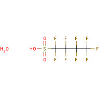 Nonafluorobutanesulfonic acid hydrate (CAS: 375-73-5) - Chemical Structure and Molecular Formula 
