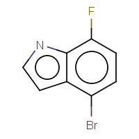 4-Bromo-7-fluoroindole (CAS: 883500-66-1) - Chemical Structure and Molecular Formula 