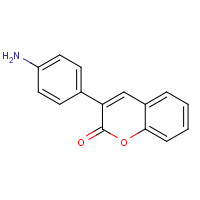 3-(4-Amino-phenyl)-chromen-2-one (CAS: 1218-54-8) - Chemical Structure and Molecular Formula 