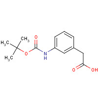3-tert-Butoxy carbonylaminophenyl acetic acid (CAS: 123036-51-1) - Chemical Structure and Molecular Formula 