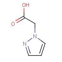 Pyrazol-1-yl-acetic acid (CAS: 16034-48-3) - Chemical Structure and Molecular Formula 