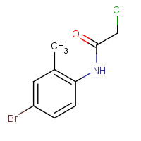 N-(4-Bromo-2-methylphenyl)-2-chloroacetamide (CAS: 96686-51-0) - Chemical Structure and Molecular Formula 