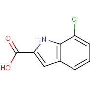 7-Chloro-1H-indole-2-carboxylic acid (CAS: 28899-75-4) - Chemical Structure and Molecular Formula 