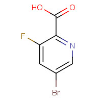5-Bromo-3-fluoro-2-pyridinecarboxylic acid (CAS: 669066-91-5) - Chemical Structure and Molecular Formula 