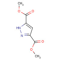 Dimethyl 1H-pyrazole-3,5-dicarboxylate (CAS: 4077-76-3) - Chemical Structure and Molecular Formula 