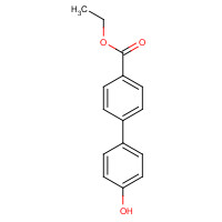 Ethyl 4'-hydroxy[1,1'-biphenyl]-4-carboxylate (CAS: 50670-76-3) - Chemical Structure and Molecular Formula 