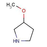3-Methoxypyrrolidine (CAS: 62848-20-8) - Chemical Structure and Molecular Formula 