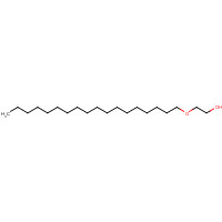 2-(Octadecyloxy)ethanol (CAS: 2136-72-3) - Chemical Structure and Molecular Formula 
