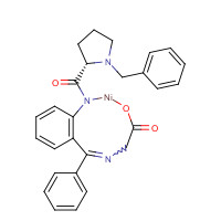 (S)-(o-(N-Benzylprolyl)amino)(phenyl)-methyleneiminoacetate (CAS: 96293-19-5) - Chemical Structure and Molecular Formula 