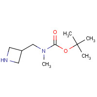 tert-Butyl azetidin-3-ylmethyl(methyl)carbamate (CAS: 1053655-53-0) - Chemical Structure and Molecular Formula 