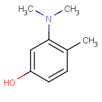 3-(Dimethylamino)-4-methylphenol (CAS: 119-31-3) - Chemical Structure and Molecular Formula 
