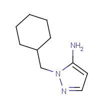 1-(Cyclohexylmethyl)-1H-pyrazol-5-amine chemical structure 1-(Cyclohexylmethyl)-1H-pyrazol-5-amine (CAS: 3524-26-3) - Chemical Structure and Molecular Formula