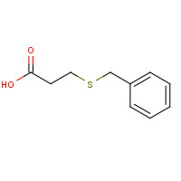 3-(Benzylthio)propanoic acid (CAS: 2899-66-3) - Chemical Structure and Molecular Formula 