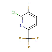 2-Chloro-3-fluoro-6-(trifluoromethyl)pyridine (CAS: 1159512-39-6) - Chemical Structure and Molecular Formula 