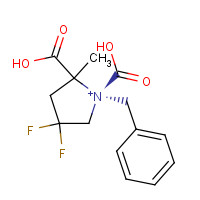 (S)-1-Benzyl-2-methyl-4,4-difluoropyrrolidine-1,2-dicarboxylic acid (CAS: 72180-26-8) - Chemical Structure and Molecular Formula 