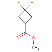 Methyl 3,3-difluoro-cyclobutanecarboxylate (CAS: 1234616-13-7) - Chemical Structure and Molecular Formula 