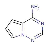 Pyrrolo[2,1-f][1,2,4]triazin-4-amine (CAS: 159326-68-8) - Chemical Structure and Molecular Formula 