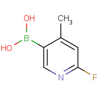 2-Fluoro-4-methylpyridine-5-boronic acid (CAS: 1072944-18-3) - Chemical Structure and Molecular Formula 