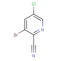 3-Bromo-5-chloropyridine-2-carbonitrile chemical structure 3-Bromo-5-chloropyridine-2-carbonitrile (CAS: 760207-83-8) - Chemical Structure and Molecular Formula
