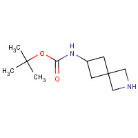 tert-Butyl 2-azaspiro[3.3]hept-6-ylcarbamate (CAS: 1118786-85-8) - Chemical Structure and Molecular Formula 