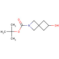 6-Hydroxy-2-azaspiro[3.3]heptane-2-carboxylic acid tert-butyl ester (CAS: 1147557-97-8) - Chemical Structure and Molecular Formula 