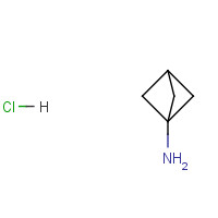 Bicyclo[1.1.1]pentan-1-amine hydrochloride (CAS: 22287-35-0) - Chemical Structure and Molecular Formula 